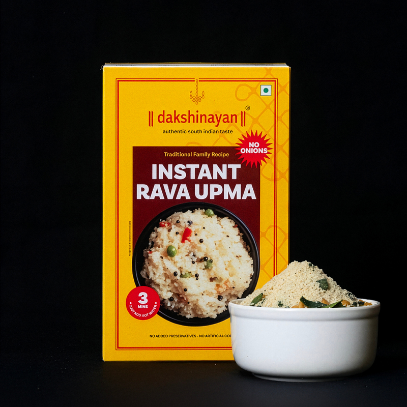 Instant Rava Upma (No Onion)